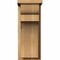 Ekena Millwork Yorktown Rough Sawn Corbel w/Backplate, Western Red Cedar, 8"W x 12"D x 20"H COR08X12X20YOR01RWR - alternate 2